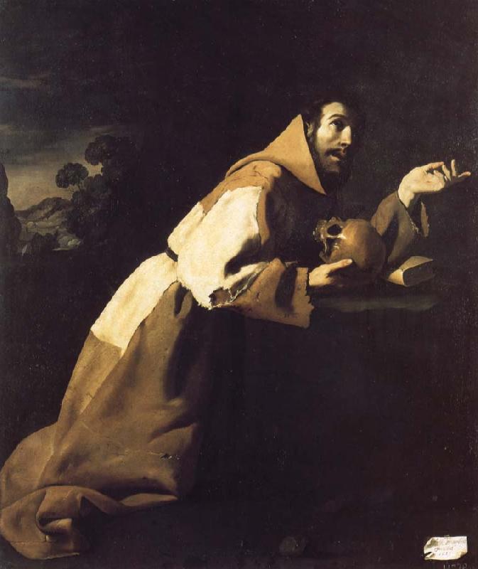 Francisco de Zurbaran Saint Francis in Meditation oil painting picture